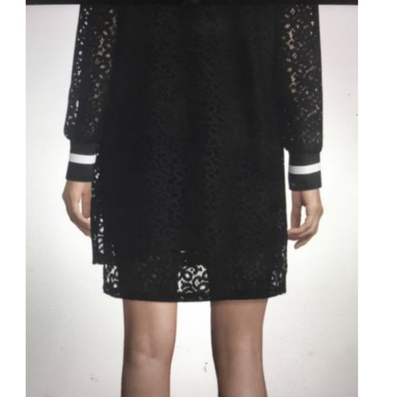 Long Sleeve Lace A-Line Dress - Picture 3 of 4